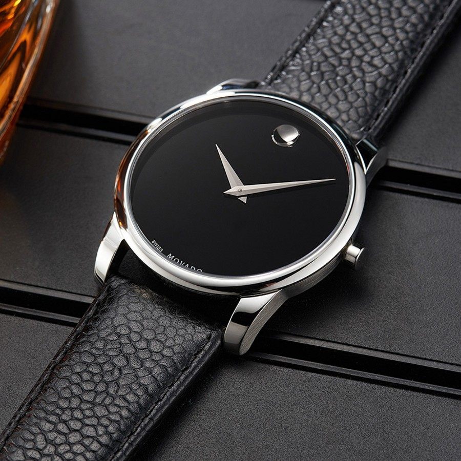代购movado摩凡陀手表男女情侣表一对博物馆系列超薄瑞士腕表