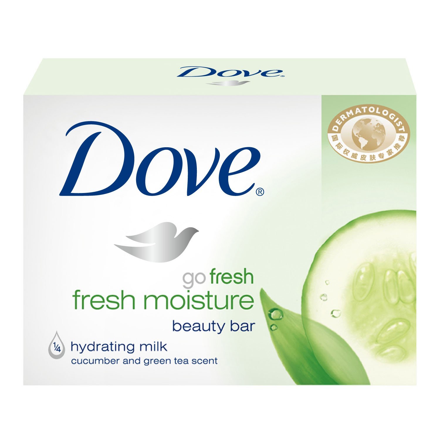 香皂德国原产dove多芬清透盈润100g黄瓜绿茶香皂