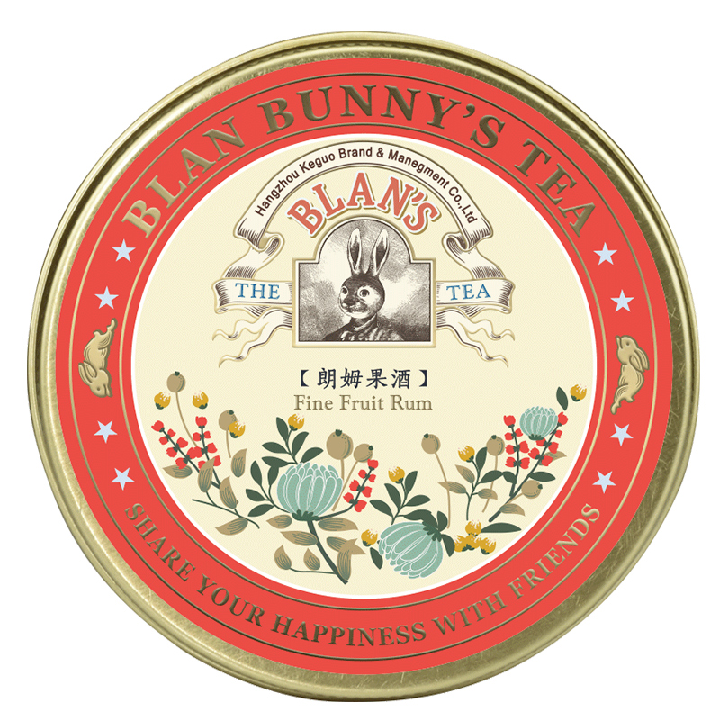 布兰兔的茶blanbunny朗姆果酒花茶网红水果茶罐装纯手工饮品果茶