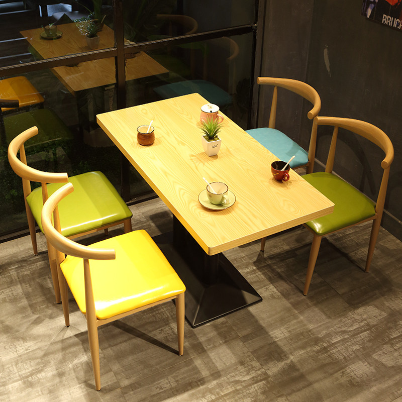 餐椅家用椅子靠背牛角凳子简约桌椅餐厅网红餐椅