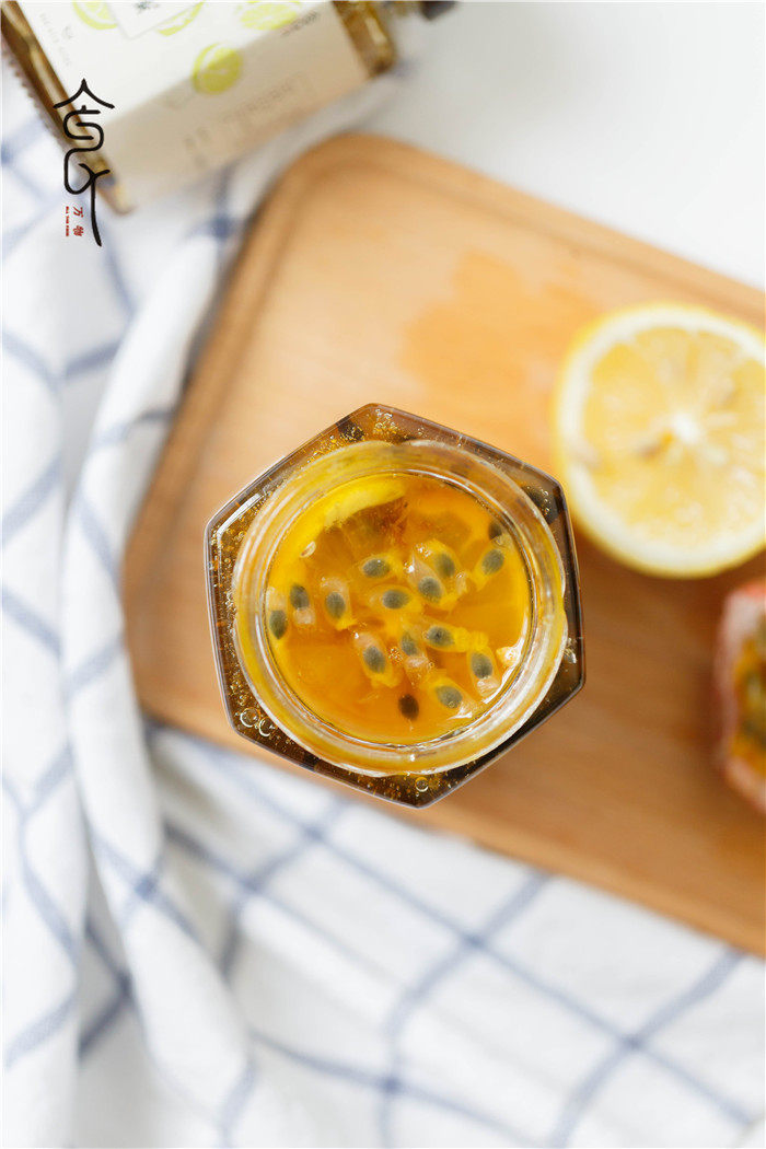 万物食蜂蜜柠檬百香果蜜果茶泡水茶饮冷泡可常温保存