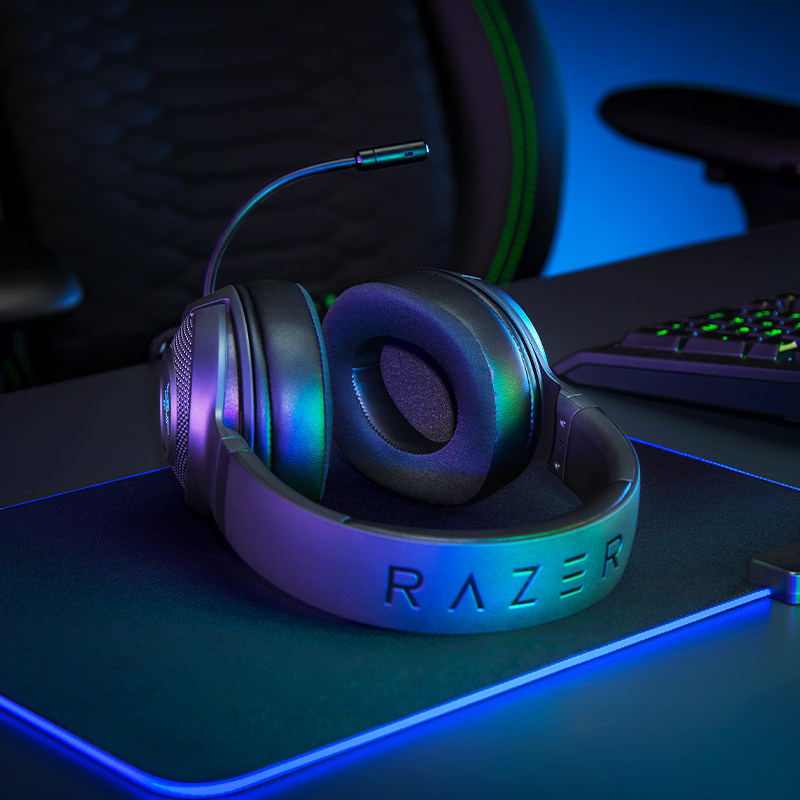 razer雷蛇北海巨妖v3x头戴耳机声道电竞游戏游戏电竞头戴耳机