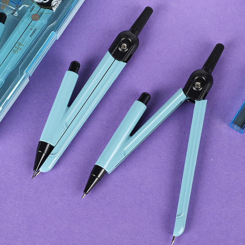 圆规得力笔芯铅笔自动画圆工具制图教学几何圆规