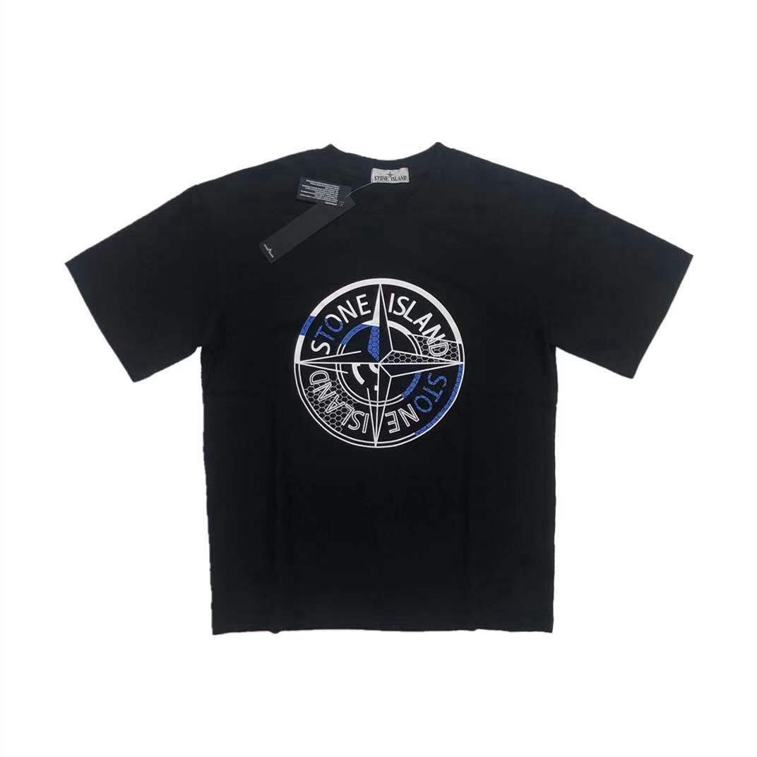 stoneisland石头岛夏流行圆领罗盘短袖休闲男士t恤