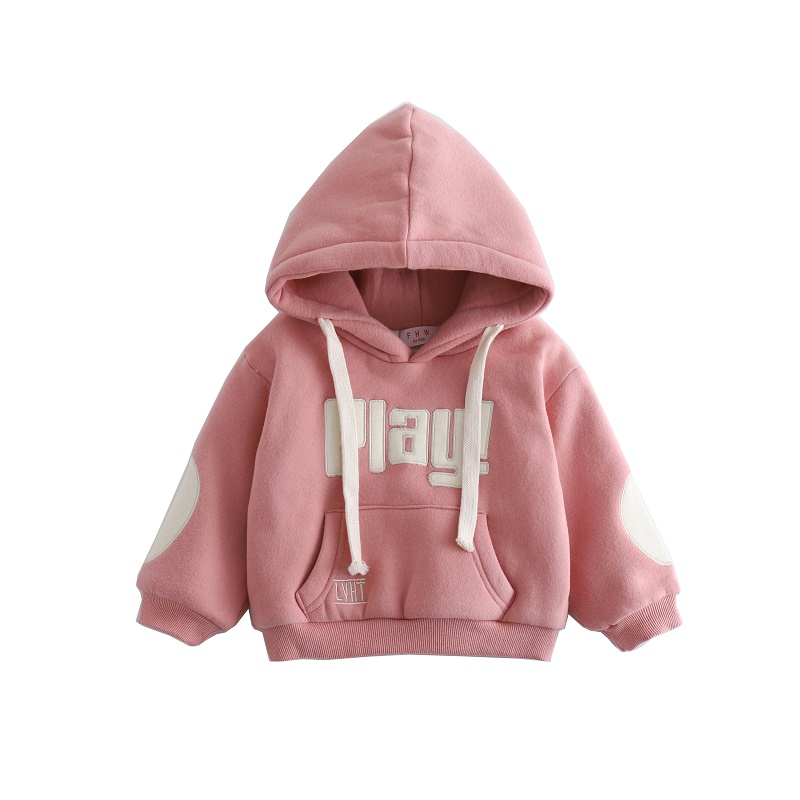 宝宝加绒加厚连帽卫衣儿童韩版童装婴儿上衣卫衣