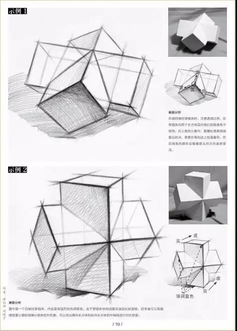 详解重庆出版 快速入门教程石膏几何体结构篇素描单个