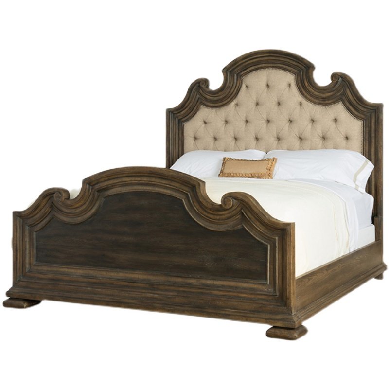 hooker胡克家具别墅美式乡村主卧实木双人人大实木床