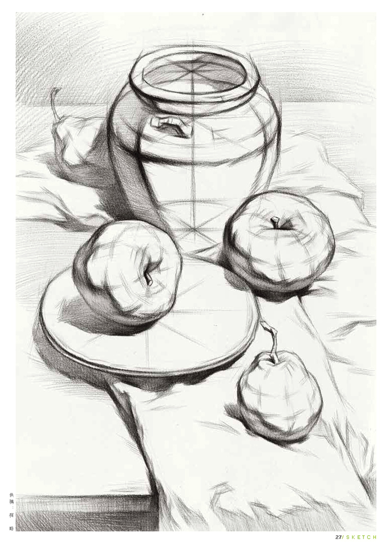 线描艺考教材 画 新手画 素描基础教程 绘画 结构静物 我的素描从入门