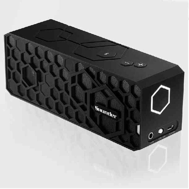 sounder蜂巢2s 蓝牙音箱无线hifi便携户外原木无线