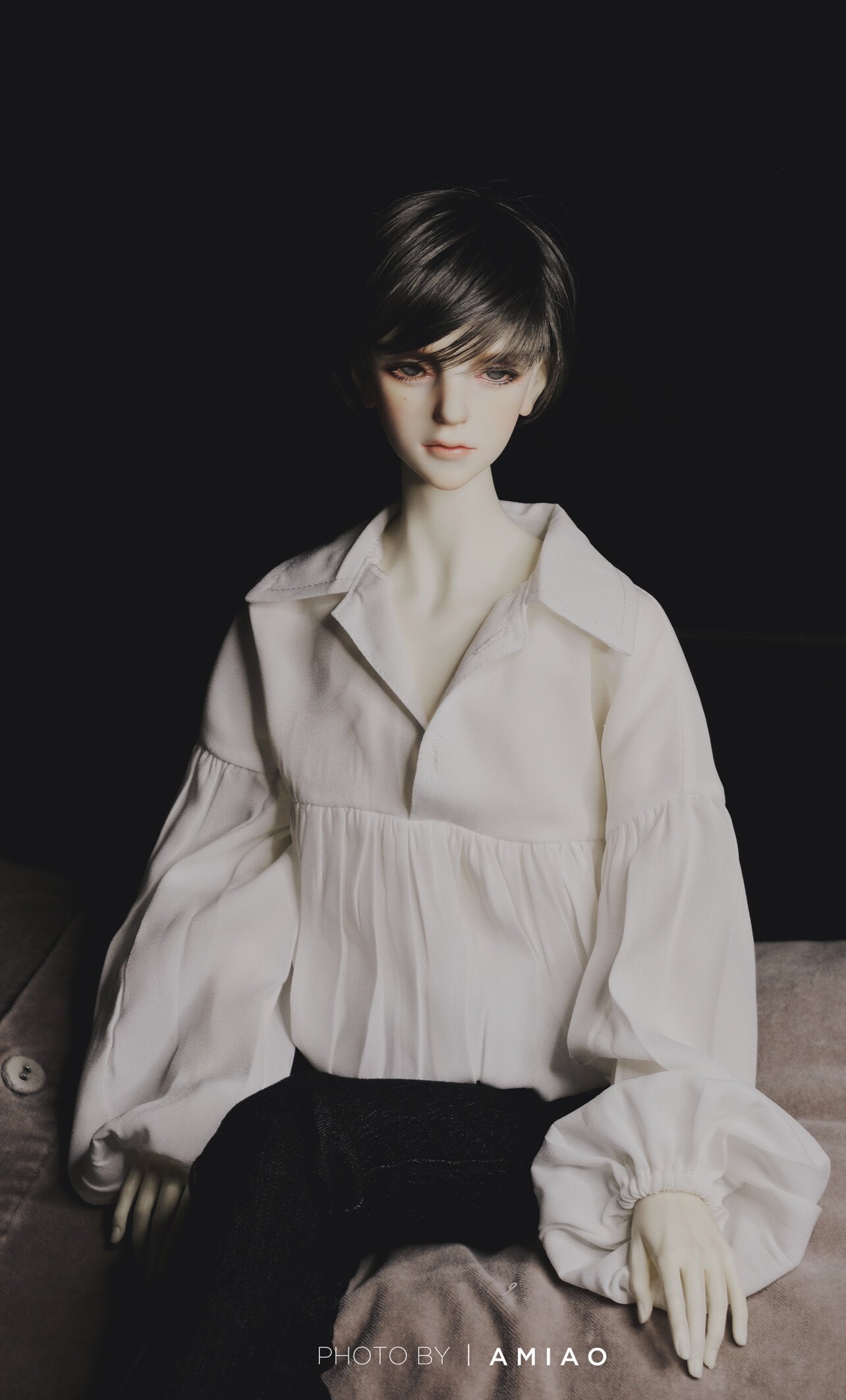 zone27bjd娃娃衣服3分男娃4分壮叔白色宫廷bjd