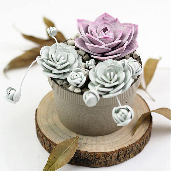 手韵立体成品制作手工制手工植物永生花diy衍纸手工创意粘贴类