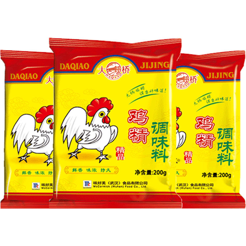 鸡精包邮正品大桥200g调料家用小袋袋装商用鸡精