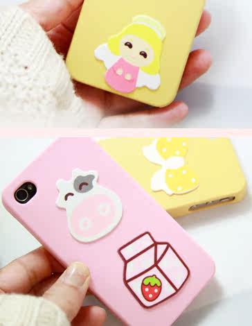 韩国次贴贴纸手机贴手机屏幕文具水洗装饰卡通手机贴纸