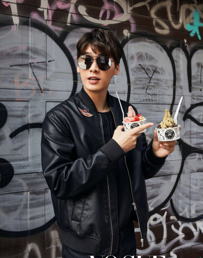 李易峰皮夹克皮衣时尚徽章刺绣棒球天同徐天同等你皮衣