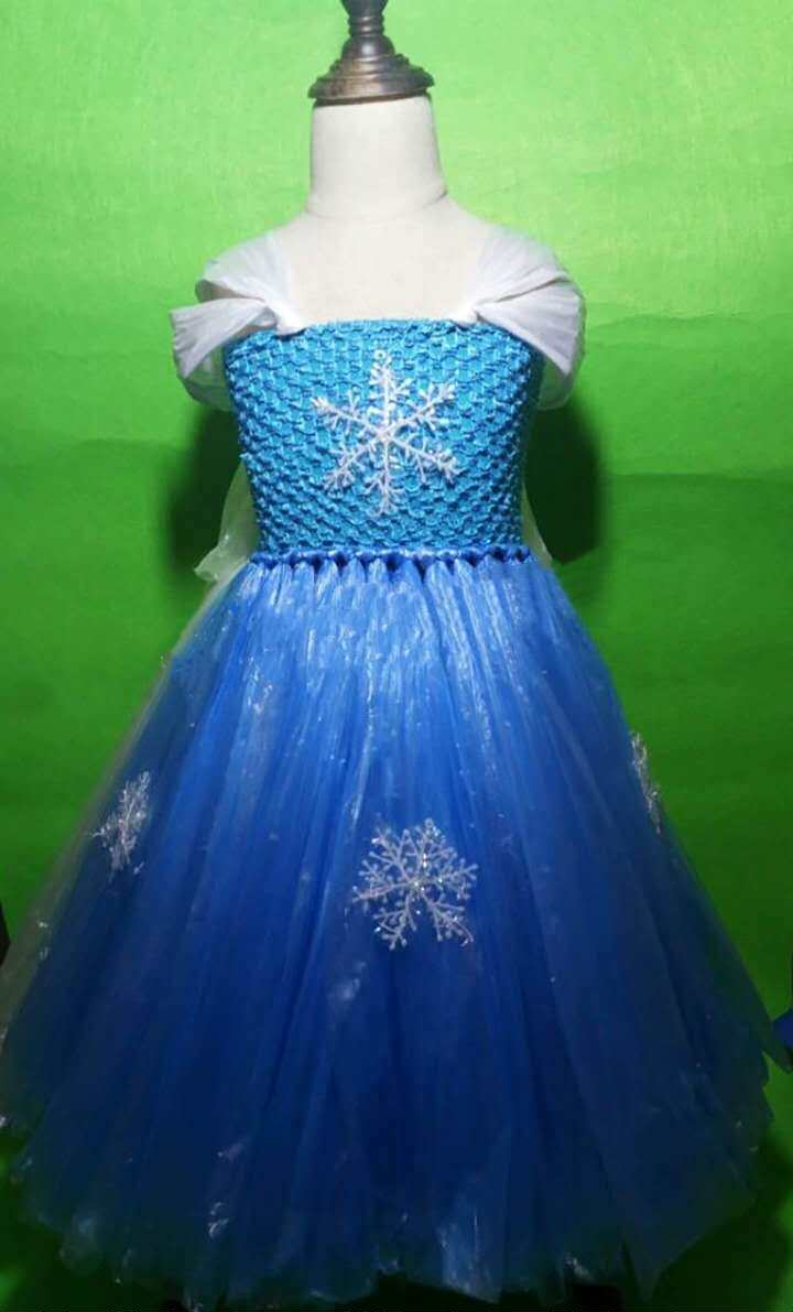 冰雪奇缘儿童diy手工材料爱莎公主环保塑料袋儿童演出服