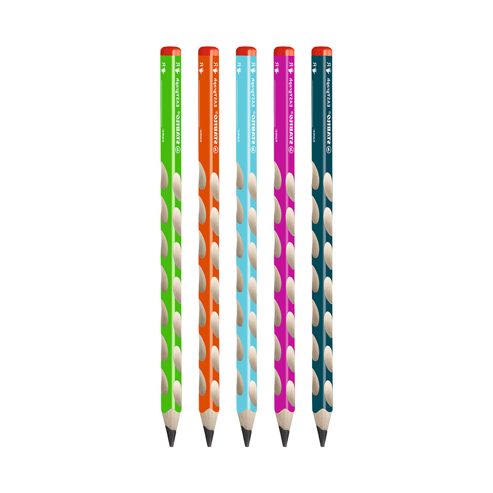 stabilo德国思笔儿童矫正握姿三角杆粗洞洞铅笔笔类