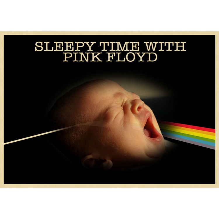 平克弗洛伊德海报pinkfloyd牛皮纸复古装饰画摇滚音乐英国现代装饰画