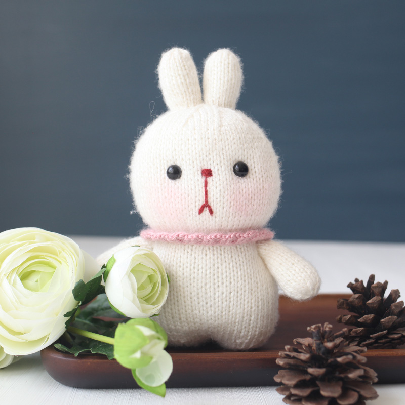 编织小动动物自制手工玩偶diy材料棒针羊毛毛线