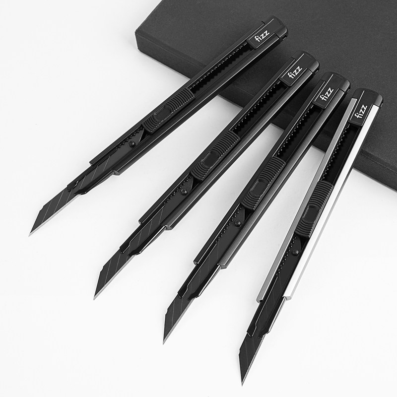 广博fizz飞兹30℃度大号美工刀刀片工业用壁纸墙纸刀手工快递开箱小号