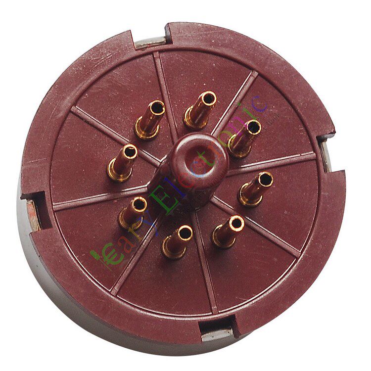 管座全新红色胶木kt88rg管基镀金8脚电子电子管更多影音配件