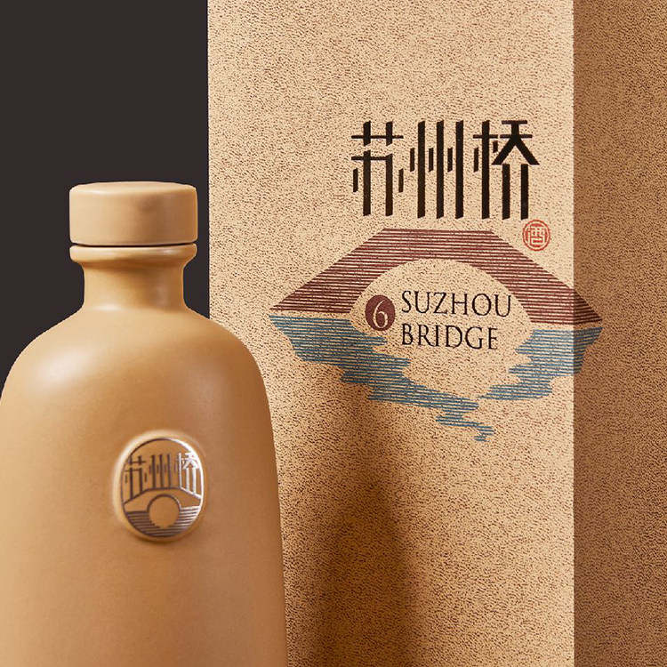 白酒礼品江南500ml42度粮食苏州桥酒厂香型浓香国产白酒