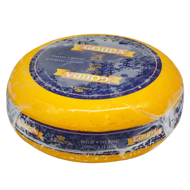 高达干酪格兰特轮状荷兰进口黄波芝士可即食整轮芝士新