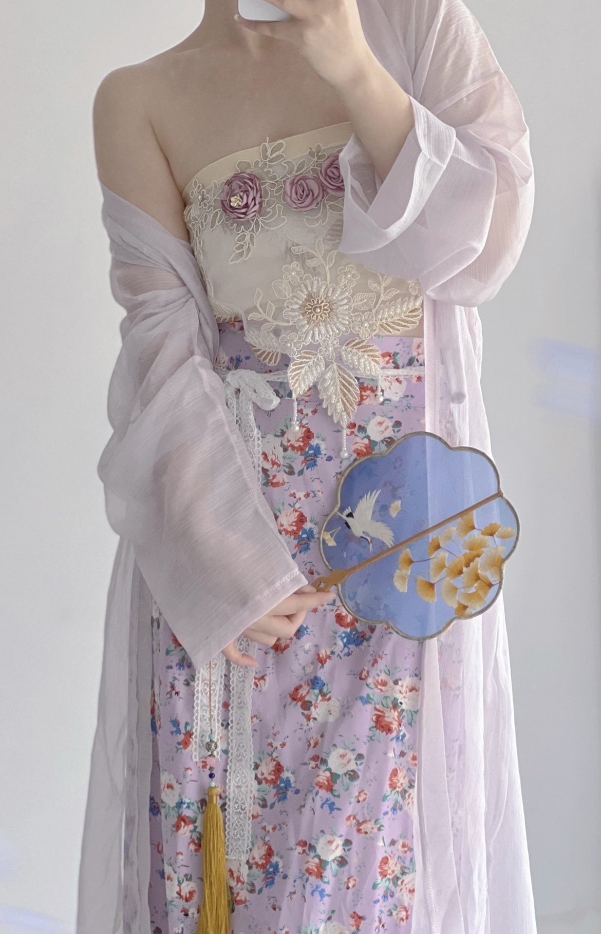 采梦梦集原创汉服国风元素宋制吊带长褙改良汉服