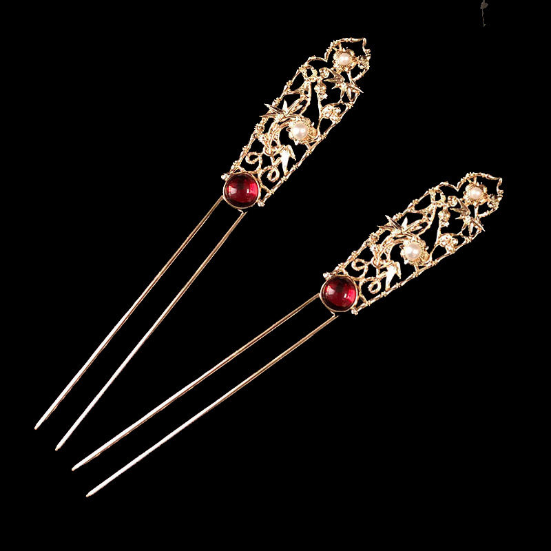 古风百搭点缀头饰宋制套装精美制汉钗明排簪发饰