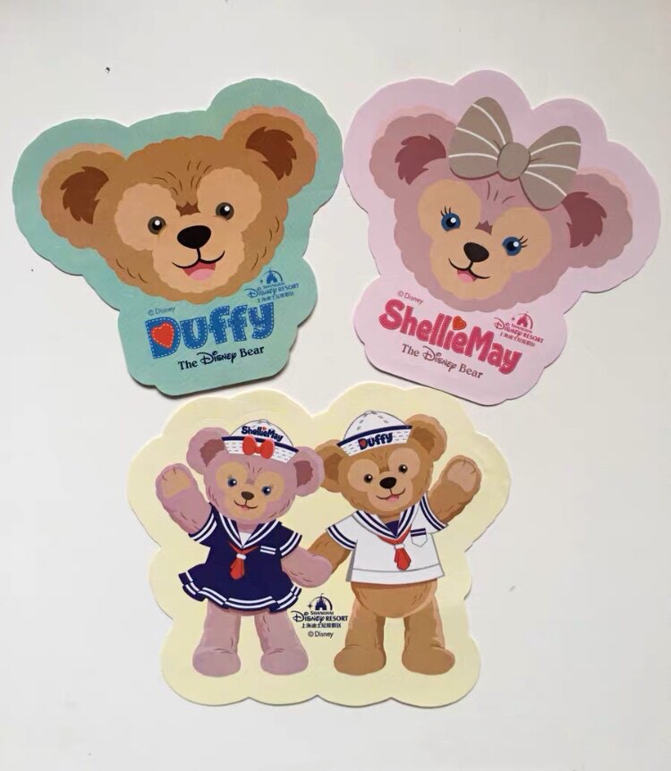 上海迪士尼动漫卡通贴纸达菲东尼星黛露四宝一周年城堡等现货爆款