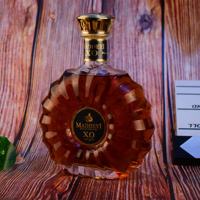 洋酒白兰地组合瓶装xo700ml原酒进口xo送一白兰地