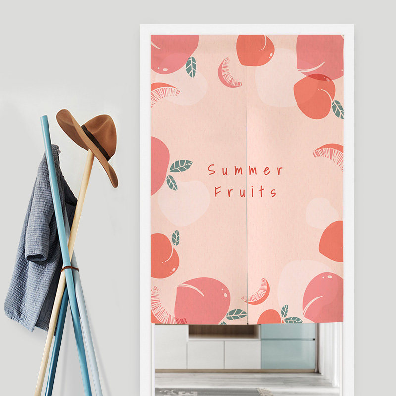 北欧ins小清新门帘布艺简约可爱水果果奶茶店门帘