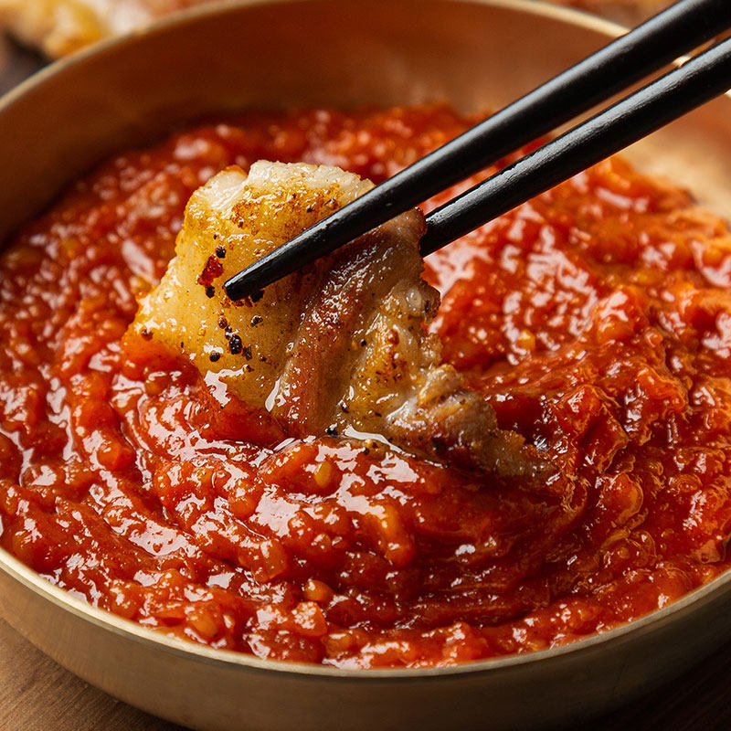 韩国进口清净园包饭酱500g 蒜蓉辣酱韩式烤肉拌饭蘸料生菜包饭酱