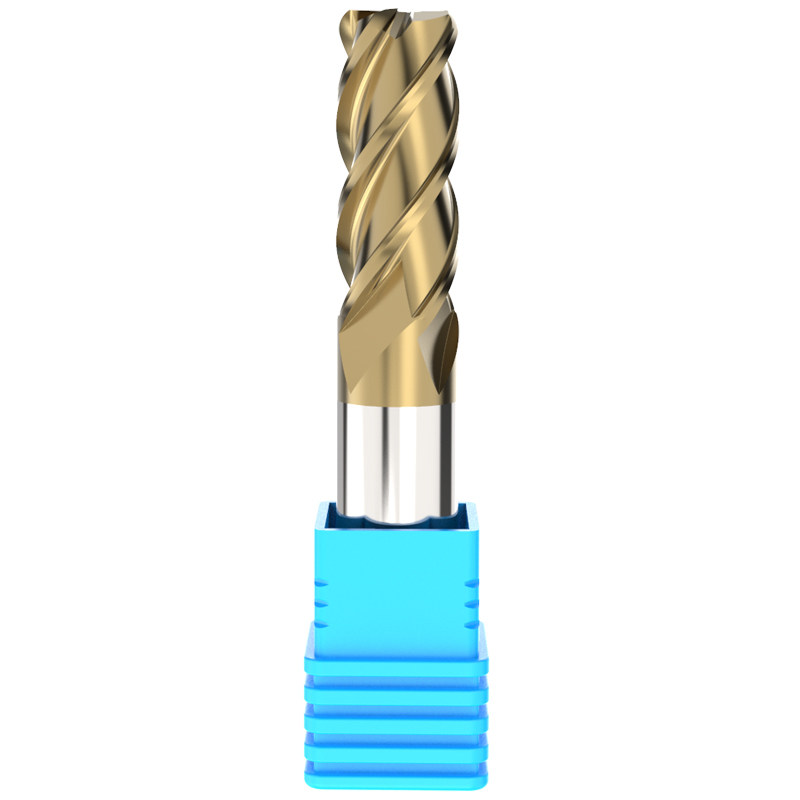 60度圆鼻铣刀钨钢合金四刃圆鼻刀牛鼻铣刀r角圆角刀加长涂层锣刀 | 伊