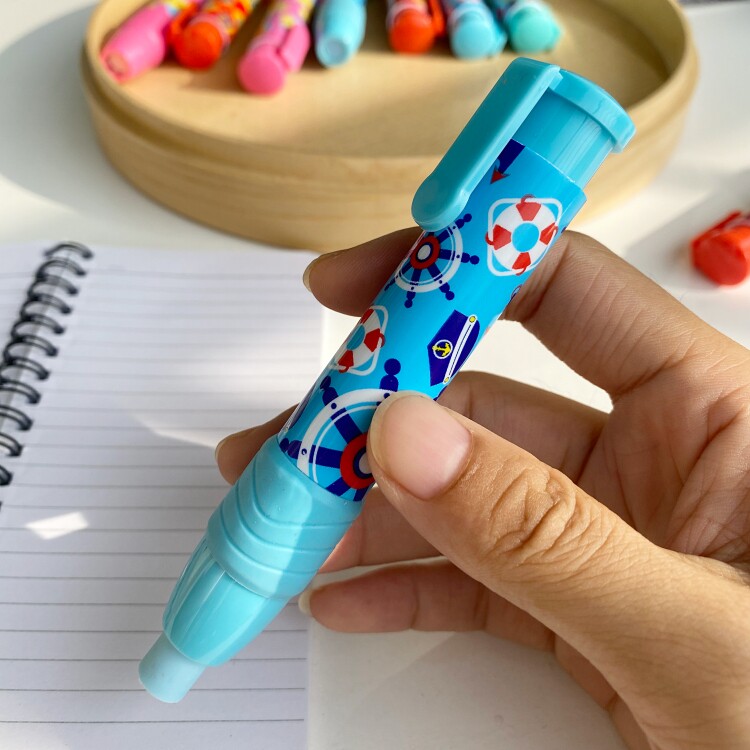 好用按动橡皮擦卡通学生伸缩自动橡皮小学生儿童橡皮