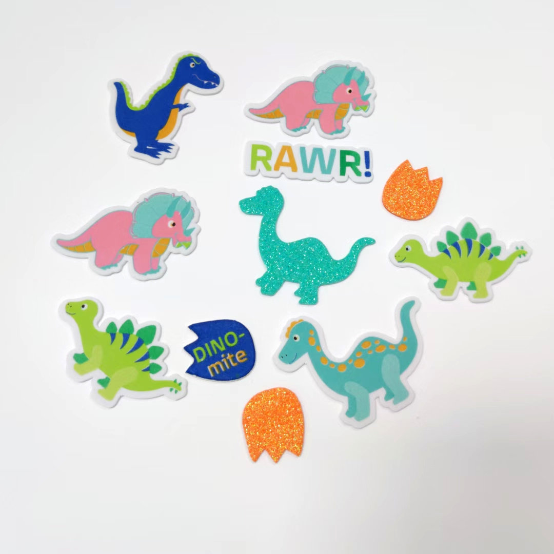 恐龙动物贴纸贴画儿童宝宝手工创意玩具益智贴纸