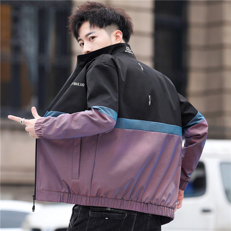 青少年靓仔衣服秋季学生小人帅哥17岁外套男孩夹克