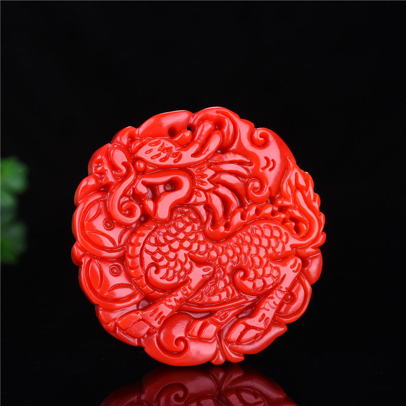 天然和田玉红红玉满红貔貅吊坠金丝金丝玉玉麒麟颈饰