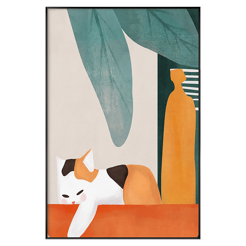 北欧ins玄关装饰画油画餐厅壁画现代简约沙发走廊现代装饰画