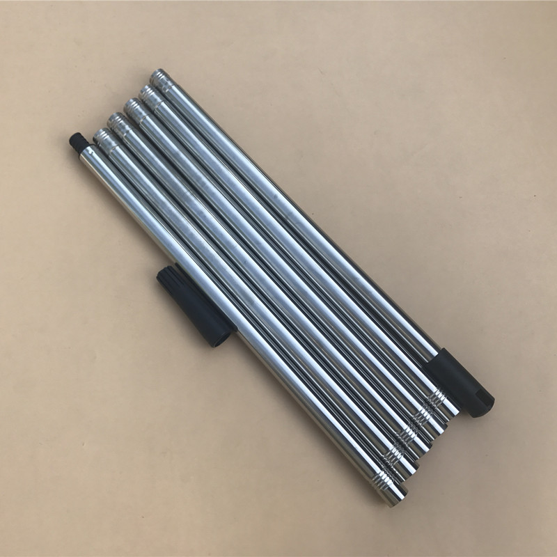 可拆卸螺纹接口 3米不锈钢拼接杆子 便携分体式节接杆 滚筒拖把杆