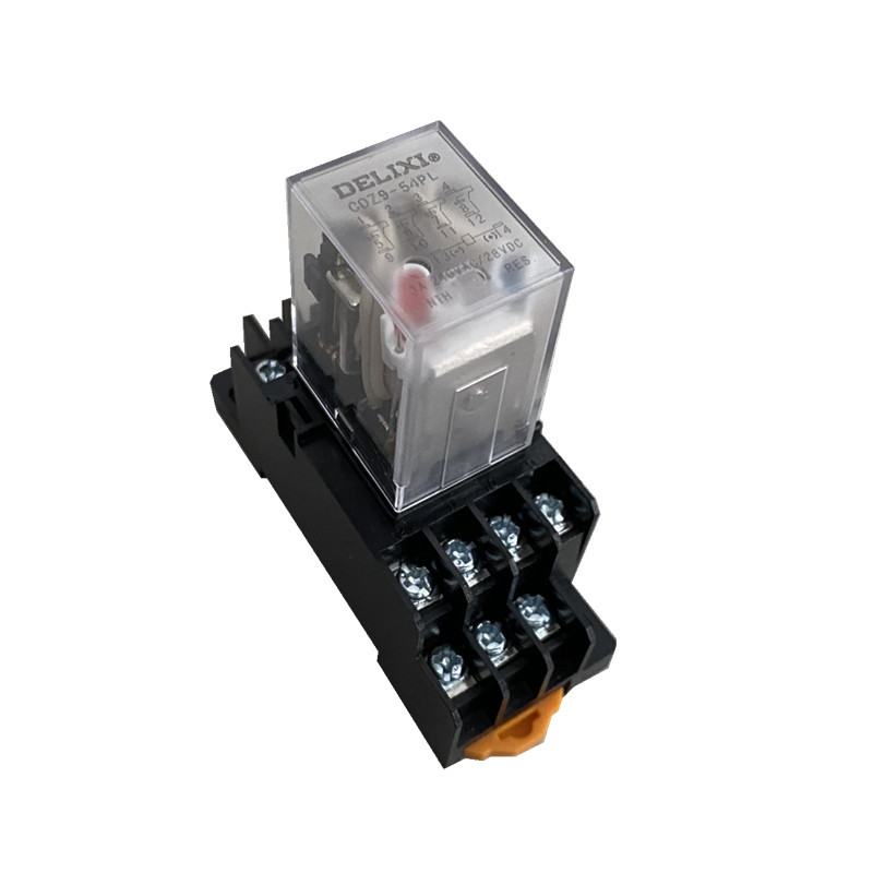 德力西中间继电器cdz954plhh54pmy414只脚ac220vdc24v带灯继电器
