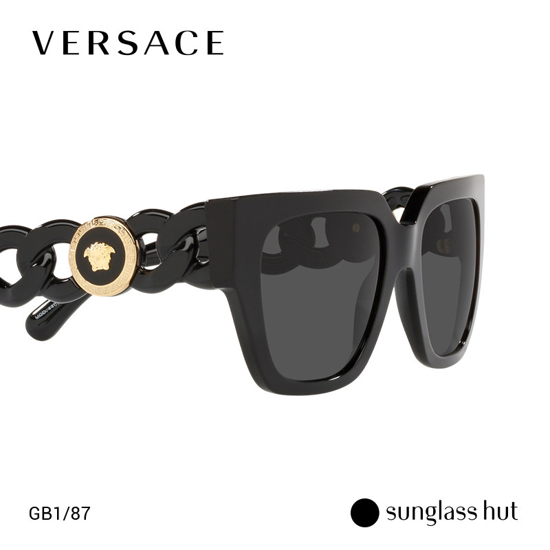 versace范思哲21年新品女款方形板材0ve4409f太阳镜墨镜
