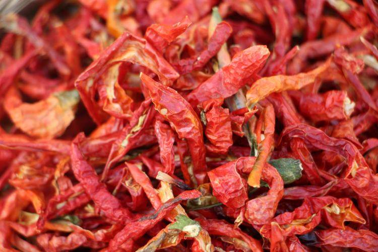 红辣椒皮湖北长阳土特产高山农家干辣椒广椒皮子红辣椒丝火锅必备