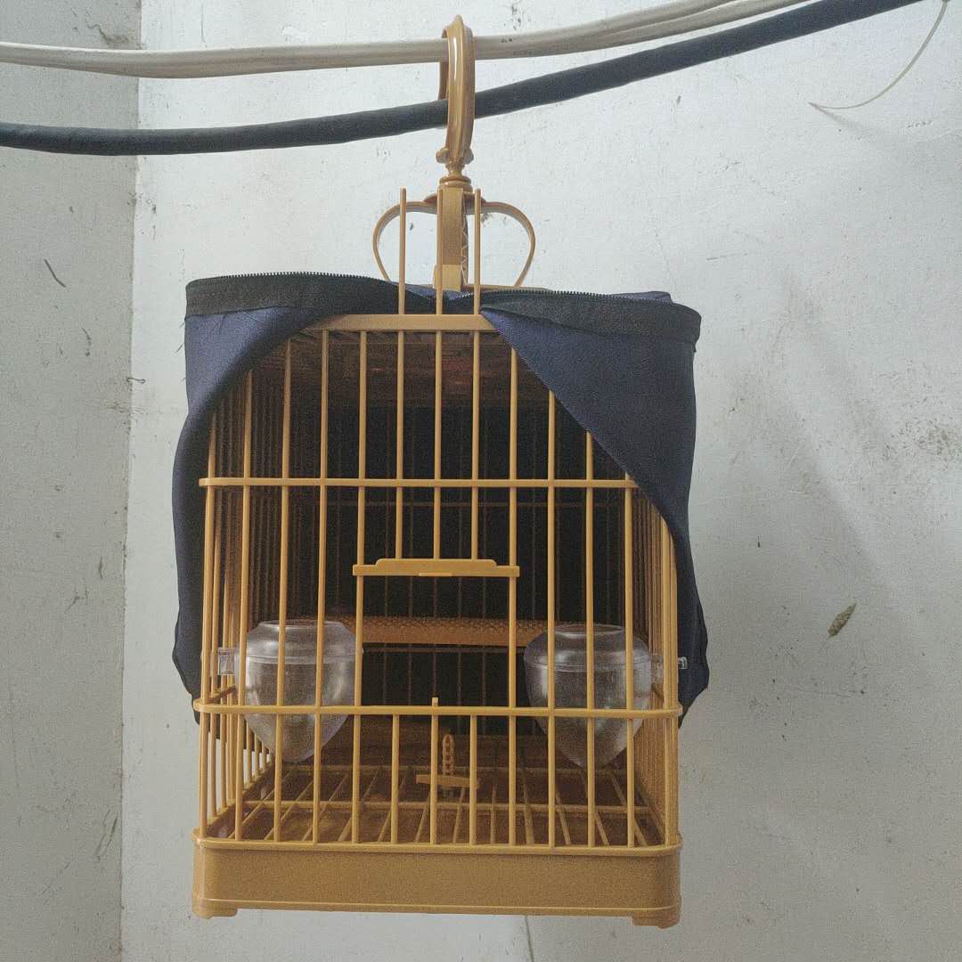 鸟笼画眉鸟全套塑料方笼方形四方精品配件洗澡鸟笼