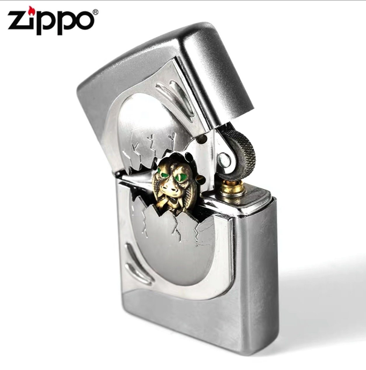 正品zippo芝宝煤油防风打火机欧版原装开盖惊喜zippo