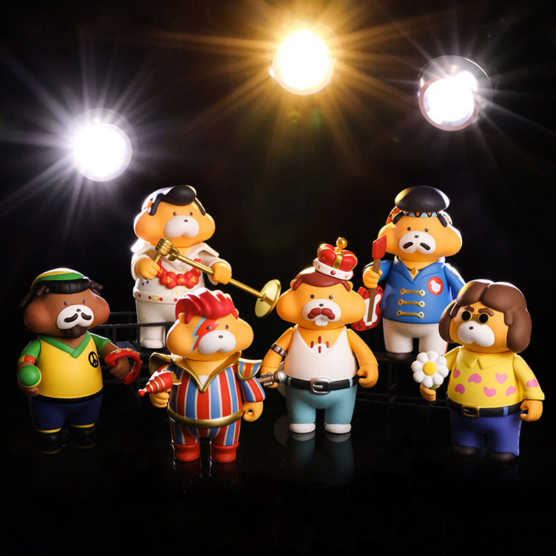 首发gon的旱獭音乐系列潮流盲盒 獭去1900 摆件动漫周边盲盒礼物