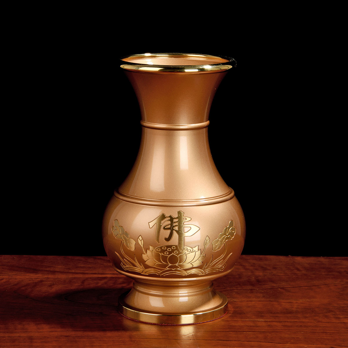 花瓶佛堂风水阁供佛佛字鲜花插花佛前供瓶摆件花瓶