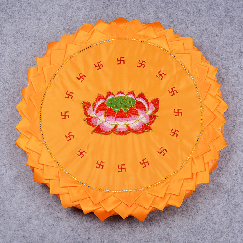 风水阁 九品莲花拜佛蒲团莲花拜垫拜佛跪垫拜佛垫打坐垫佛堂跪垫