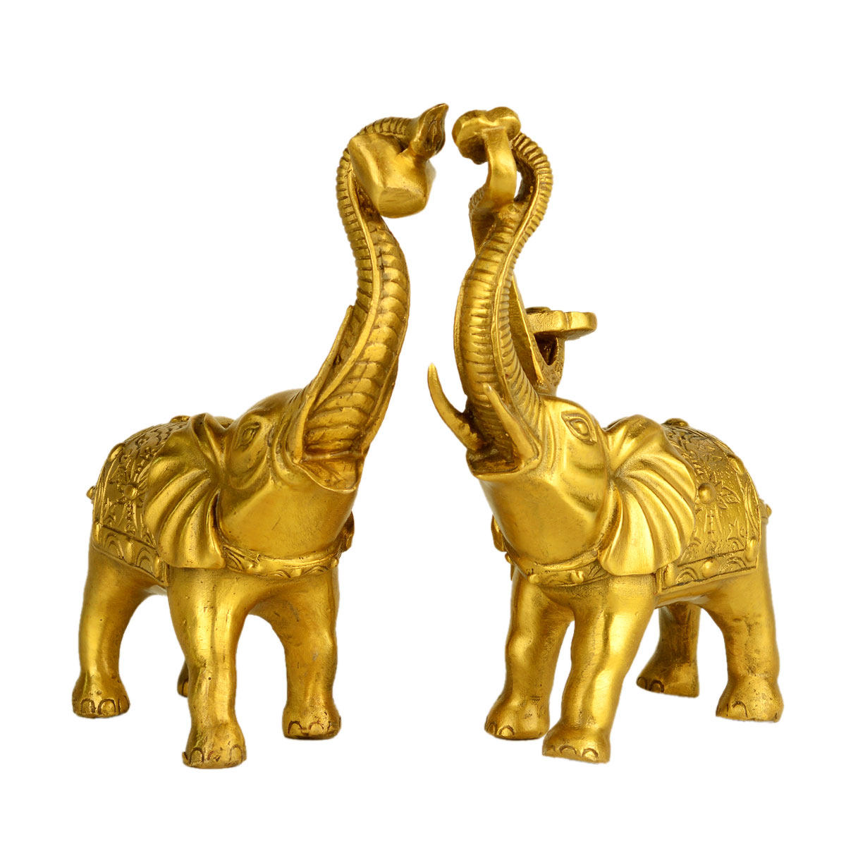 风水阁 纯铜大象摆件元宝如意象风水家居摆件铜工艺品装饰摆设