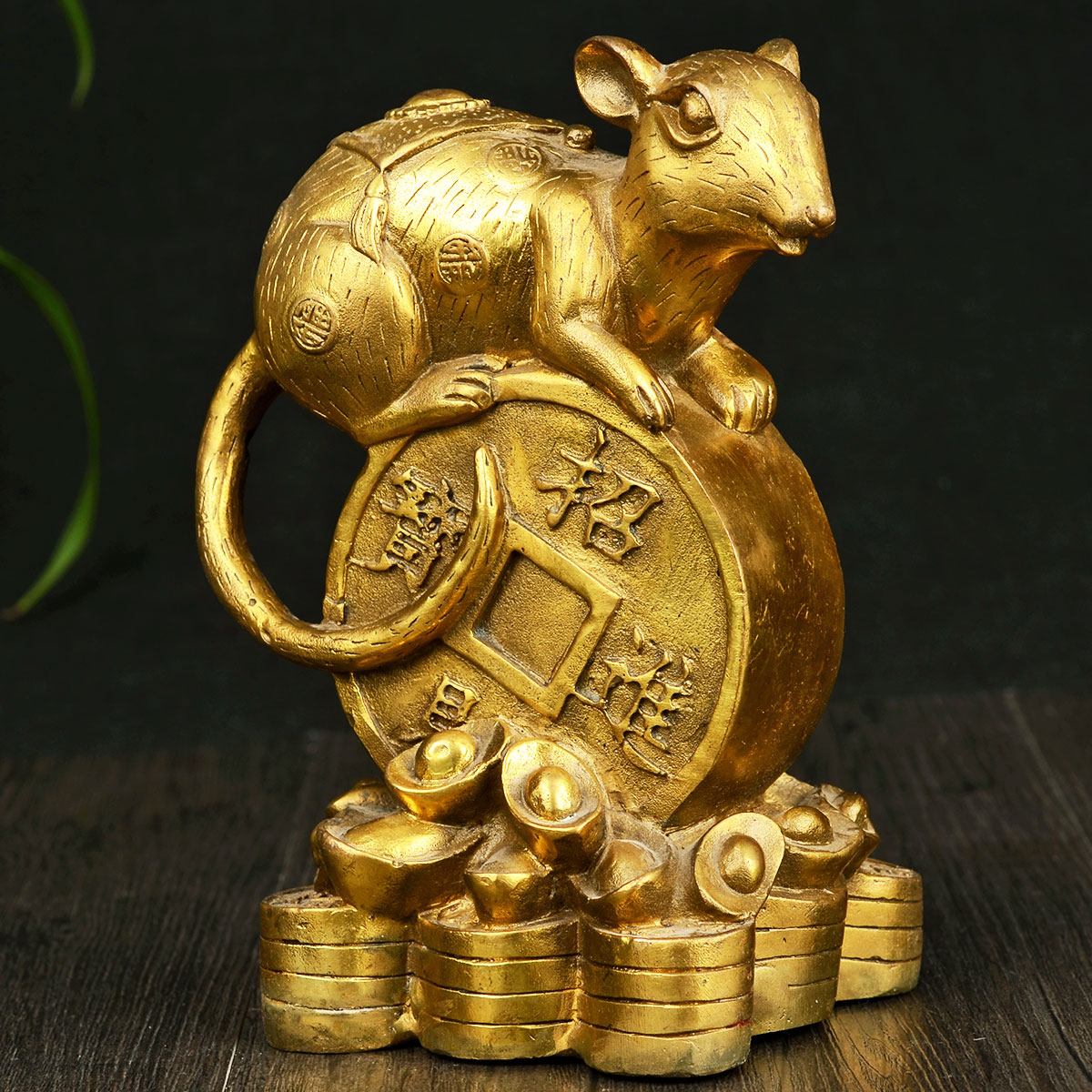 摆件风水阁金钱鼠钱鼠财运十二生肖老鼠居家风水礼品摆件