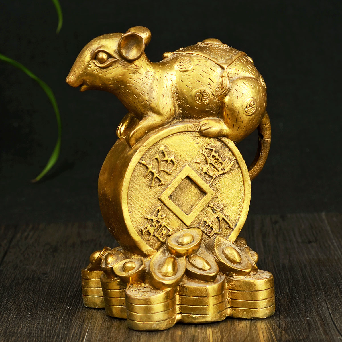 摆件风水阁金钱鼠钱鼠财运十二生肖老鼠居家风水礼品摆件